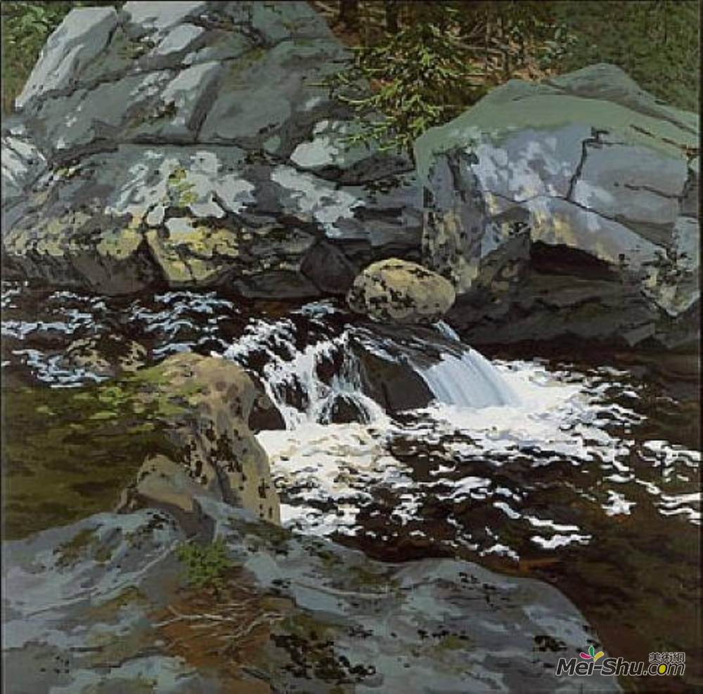 尼尔·韦利弗(Neil Welliver)高清作品《叶栅》