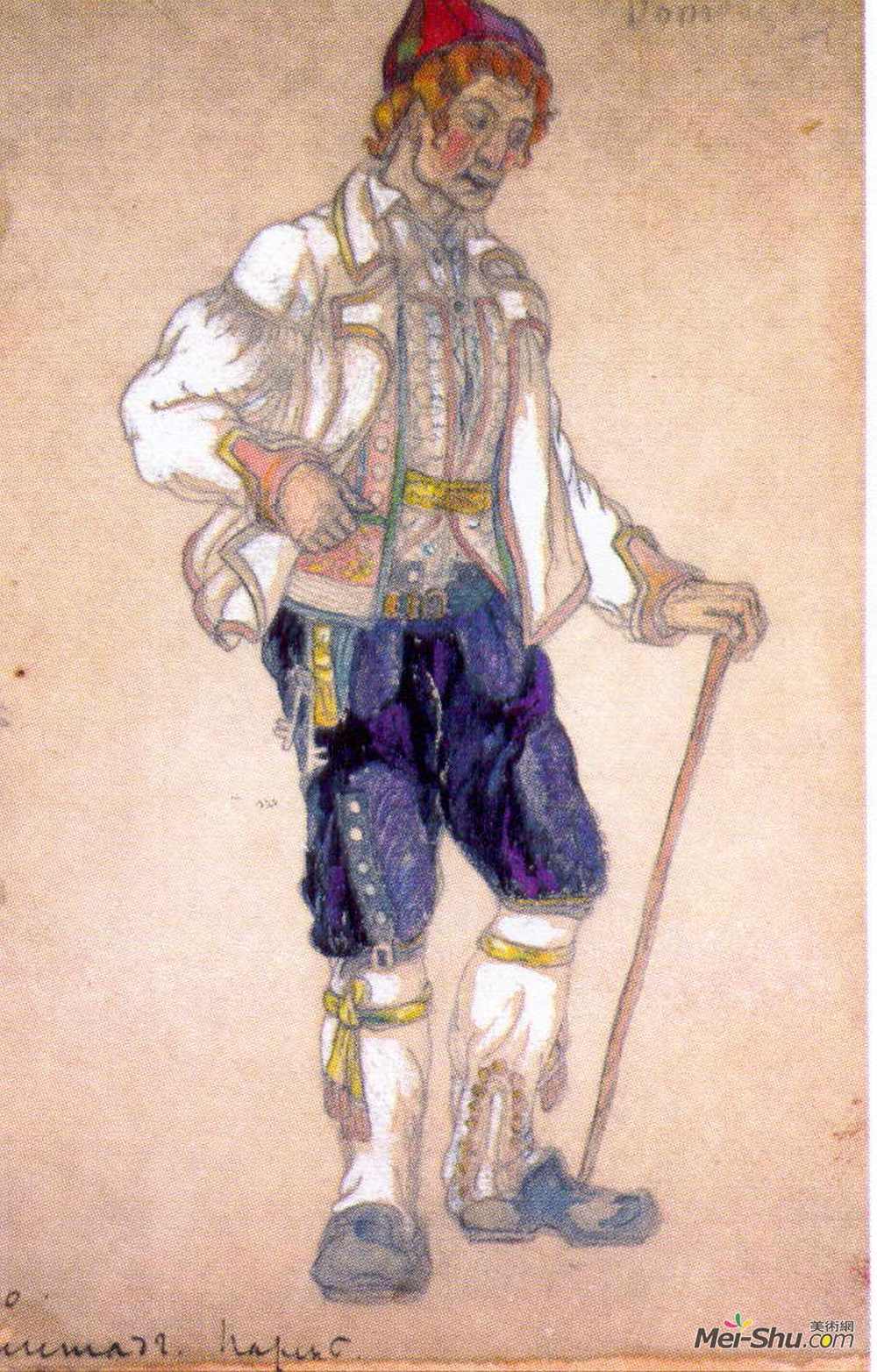 尼古拉斯·罗瑞奇(Nicholas Roerich)高清作品《A guy, Gegstad》