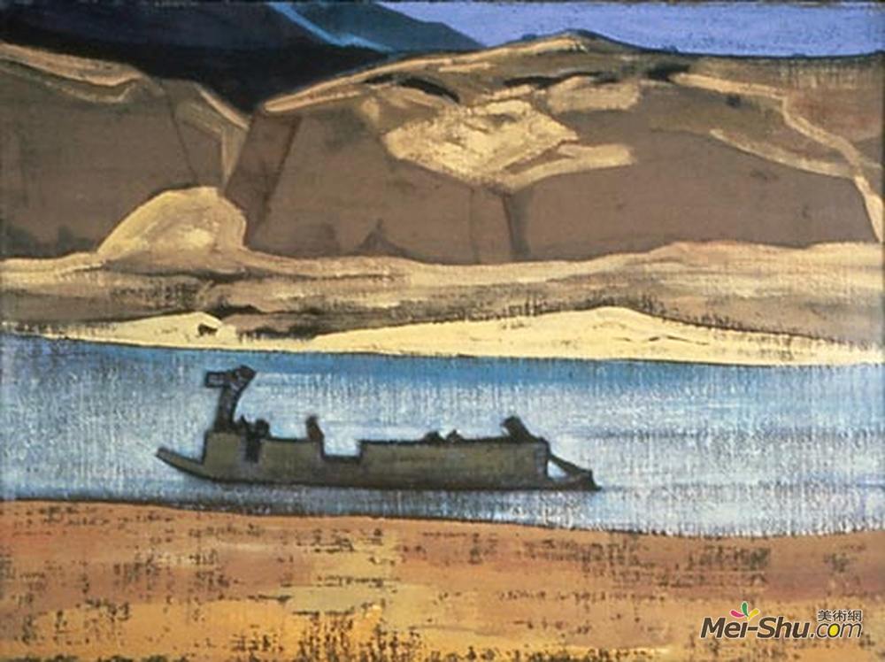 尼古拉斯·罗瑞奇(Nicholas Roerich)高清作品《Brahmaputra (Tsangpo)》