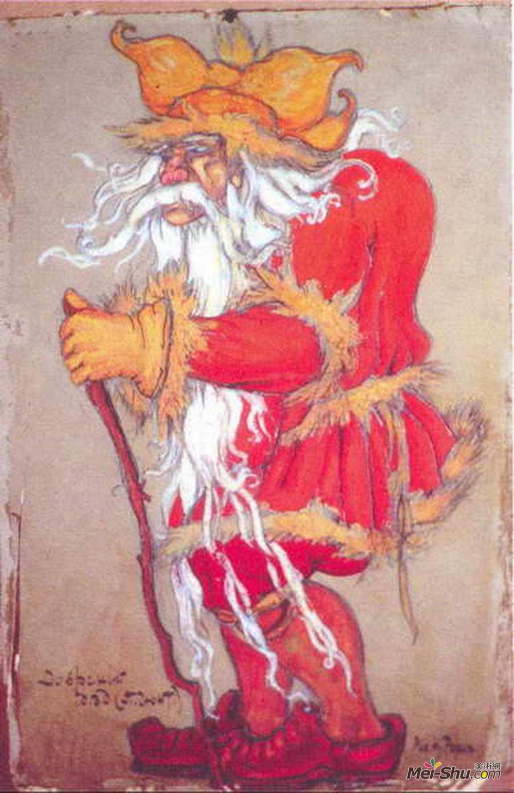 尼古拉斯·罗瑞奇(Nicholas Roerich)高清作品《多夫斯基的祖父》