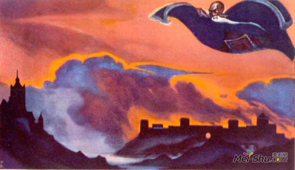 尼古拉斯·罗瑞奇(Nicholas Roerich)高清作品《飞毯》