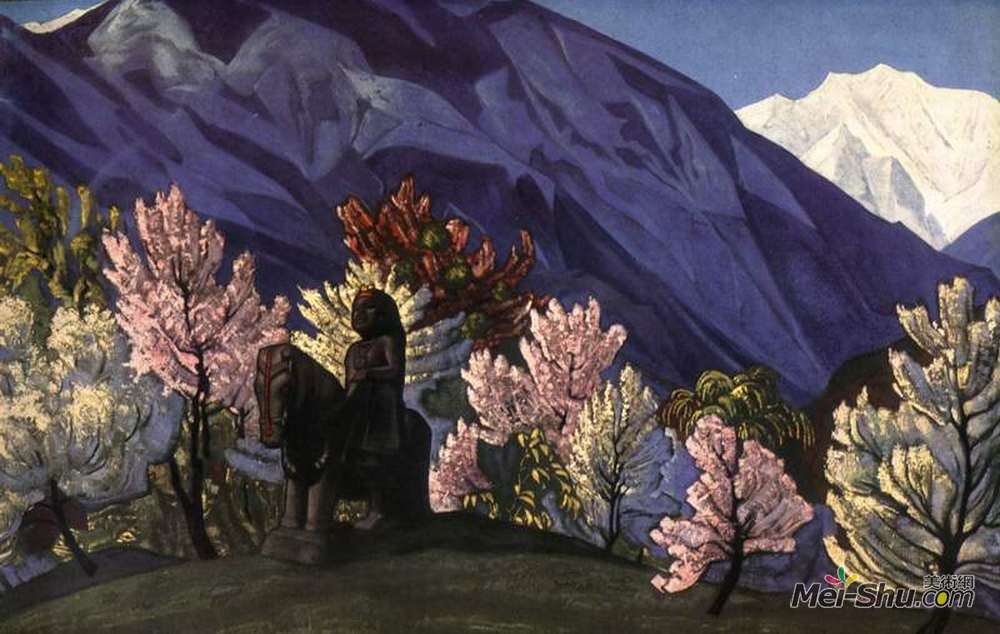 尼古拉斯·罗瑞奇(Nicholas Roerich)高清作品《Guga Chohan. Kuluta.》