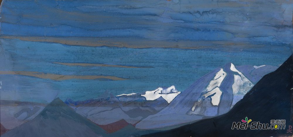 尼古拉斯·罗瑞奇(Nicholas Roerich)高清作品《喜马拉雅雪》