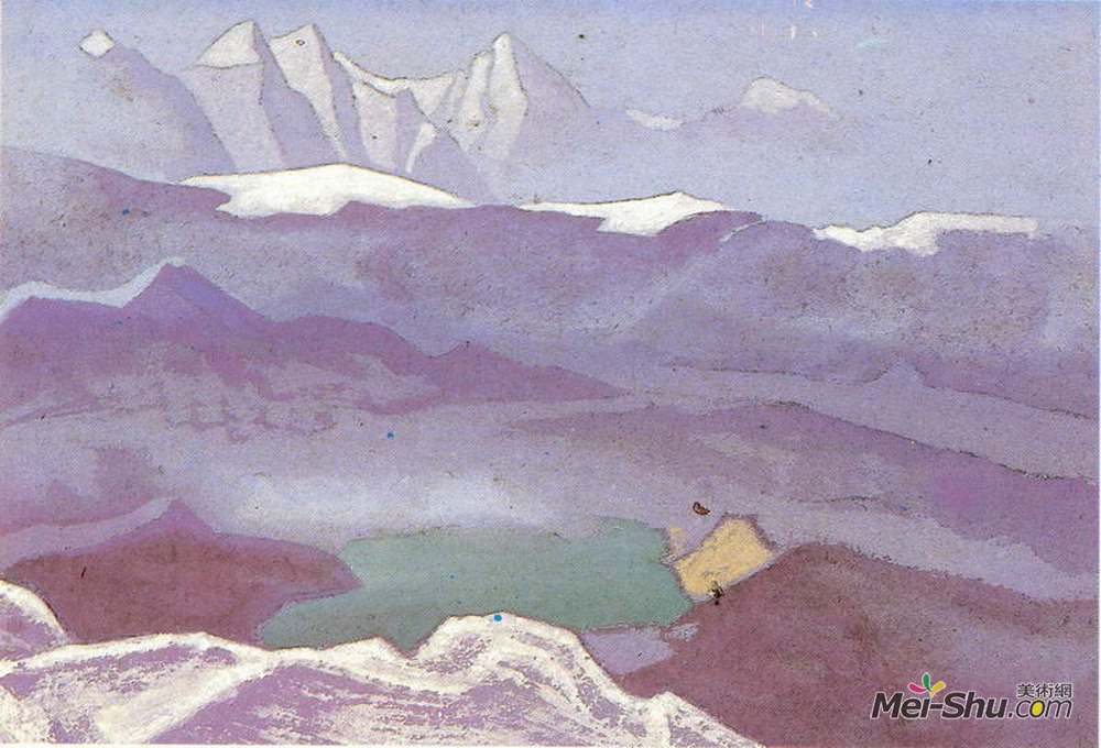 尼古拉斯·罗瑞奇(Nicholas Roerich)高清作品《喜马拉雅山脉》