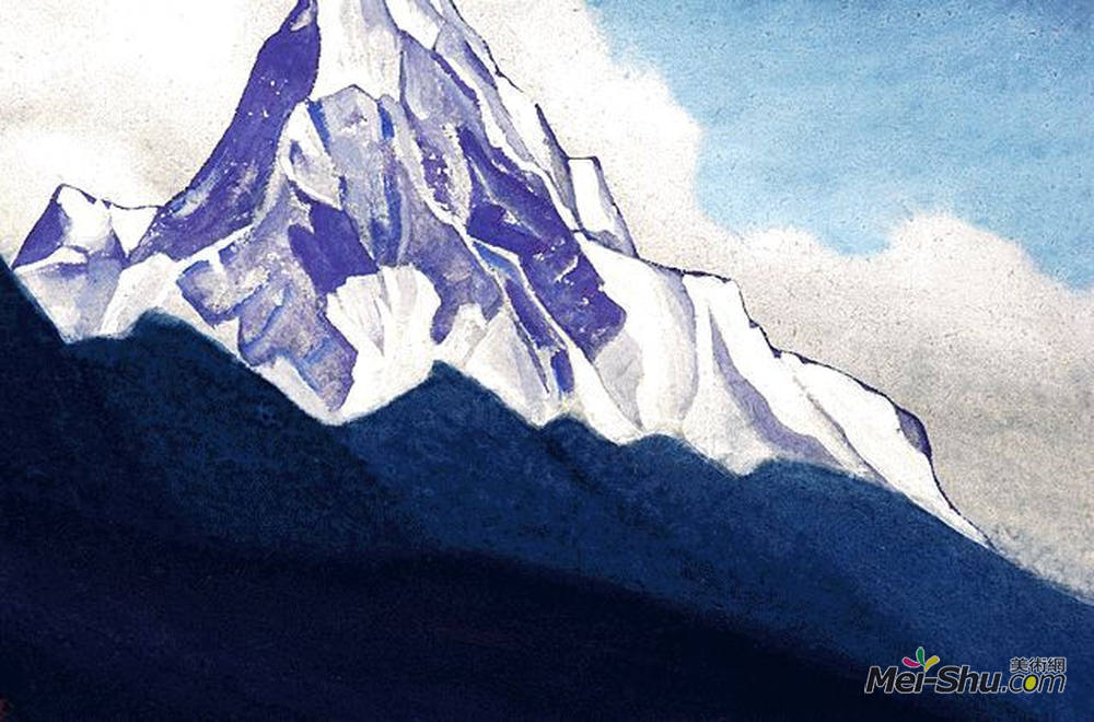 尼古拉斯·罗瑞奇(Nicholas Roerich)高清作品《喜马拉雅山脉》