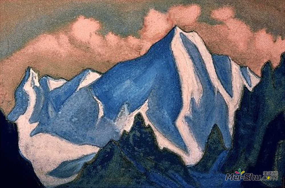尼古拉斯·罗瑞奇(Nicholas Roerich)高清作品《喜马拉雅山脉》