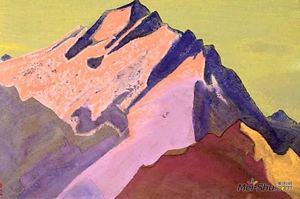 尼古拉斯·罗瑞奇(Nicholas Roerich)高清作品《喜马拉雅山脉》