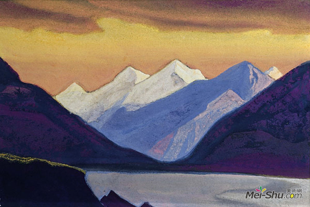 尼古拉斯·罗瑞奇(Nicholas Roerich)高清作品《喜马拉雅山脉》