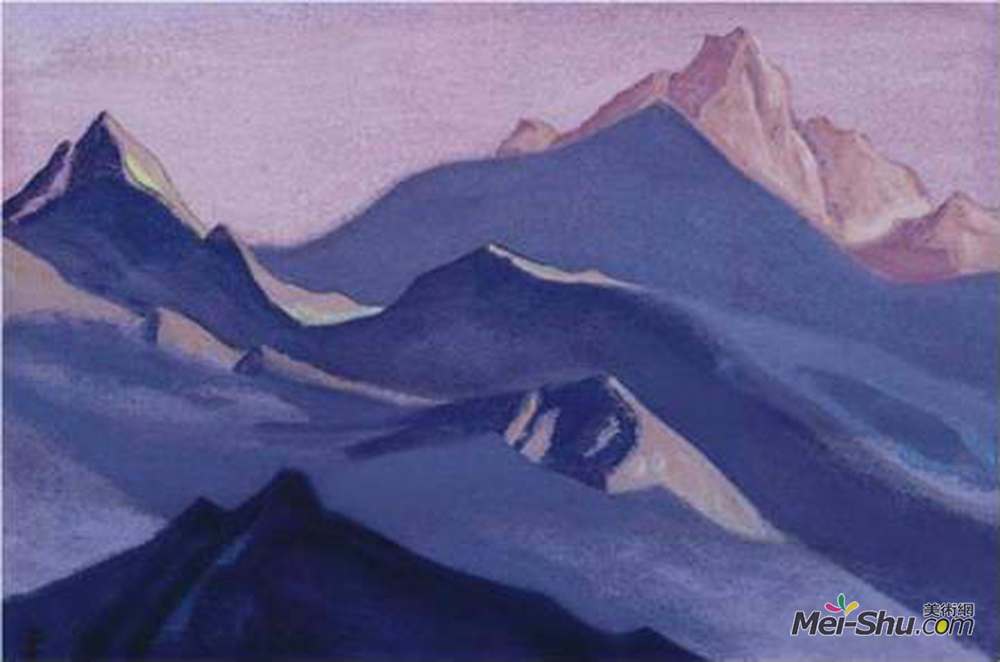尼古拉斯·罗瑞奇(Nicholas Roerich)高清作品《喜马拉雅山脉》