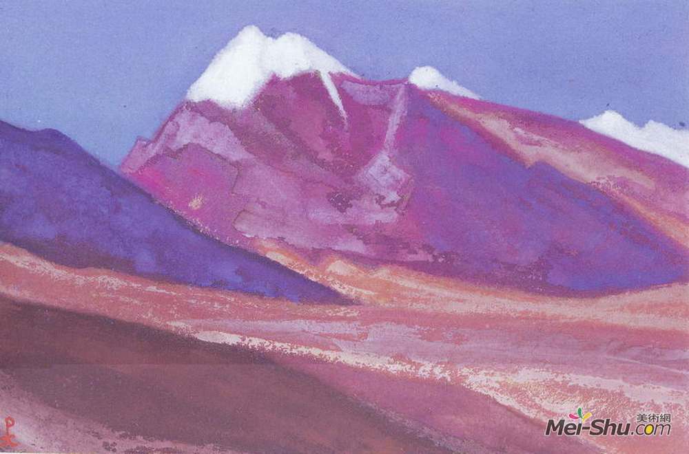尼古拉斯·罗瑞奇(Nicholas Roerich)高清作品《喜马拉雅山脉》