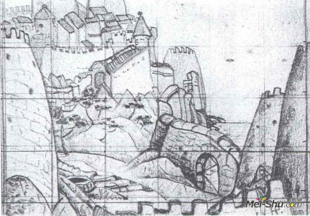 尼古拉斯·罗瑞奇(Nicholas Roerich)高清作品《淡夜》
