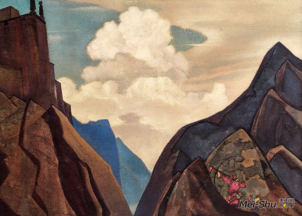 尼古拉斯·罗瑞奇(Nicholas Roerich)高清作品《Message from Shambhala》