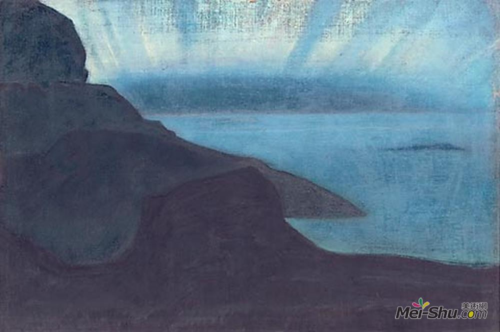 尼古拉斯·罗瑞奇(Nicholas Roerich)高清作品《Monhegan (Shining of night)》