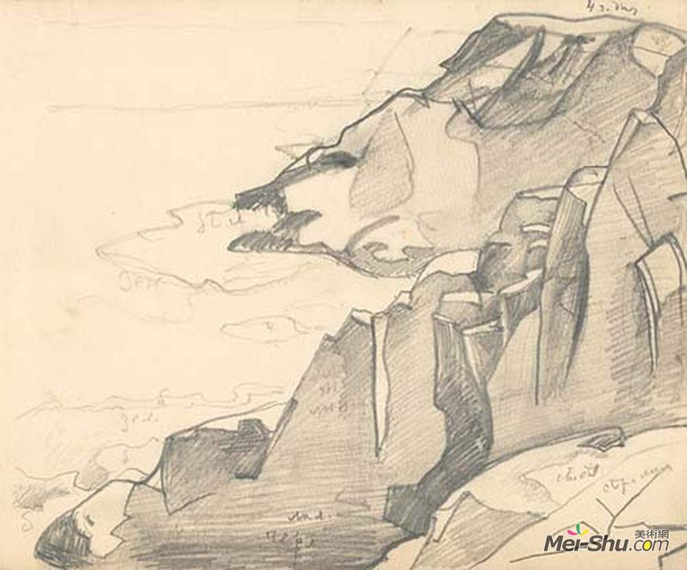 尼古拉斯·罗瑞奇(Nicholas Roerich)高清作品《Monhegan (study)》