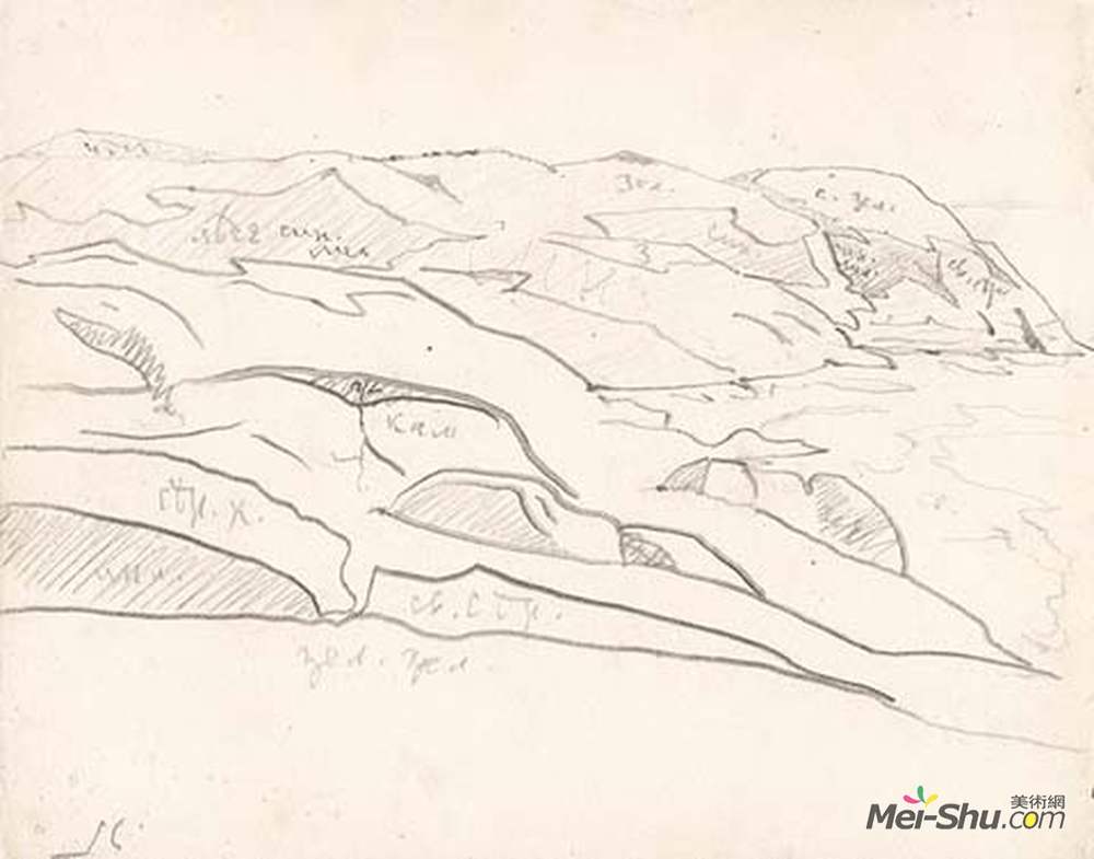 尼古拉斯·罗瑞奇(Nicholas Roerich)高清作品《Monhegan (study)》