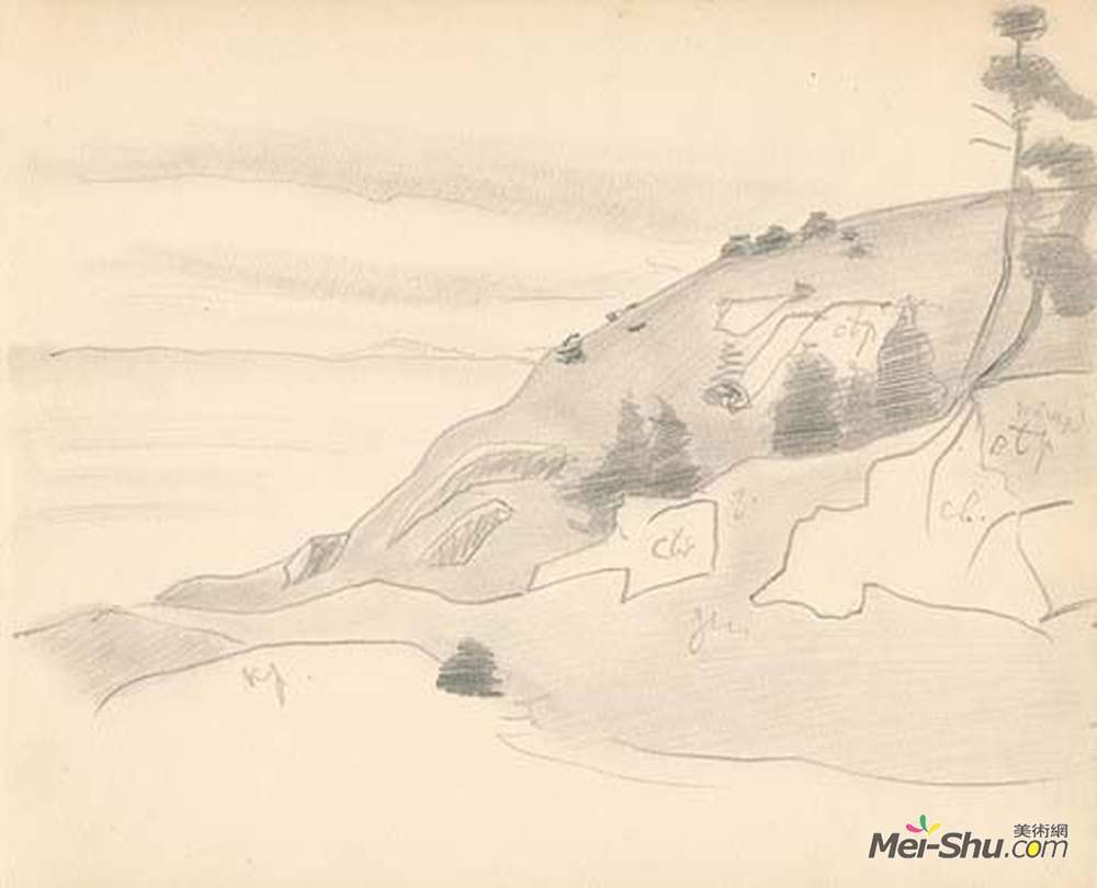 尼古拉斯·罗瑞奇(Nicholas Roerich)高清作品《Monhegan (study)》