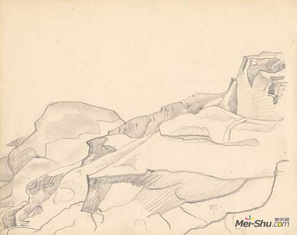 尼古拉斯·罗瑞奇(Nicholas Roerich)高清作品《Monhegan (study)》