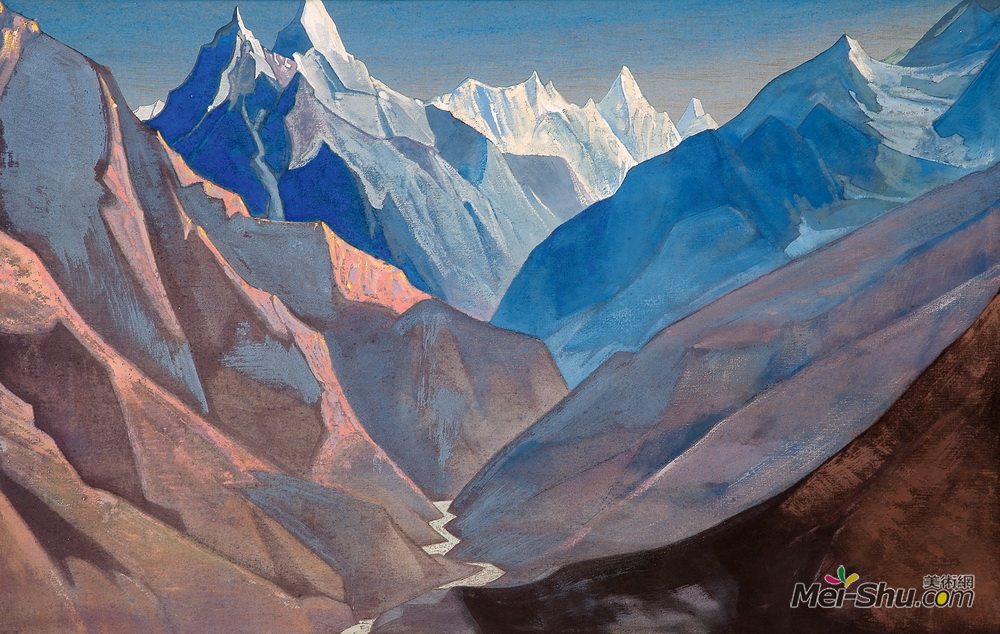 尼古拉斯·罗瑞奇(Nicholas Roerich)高清作品《Mount “M”》