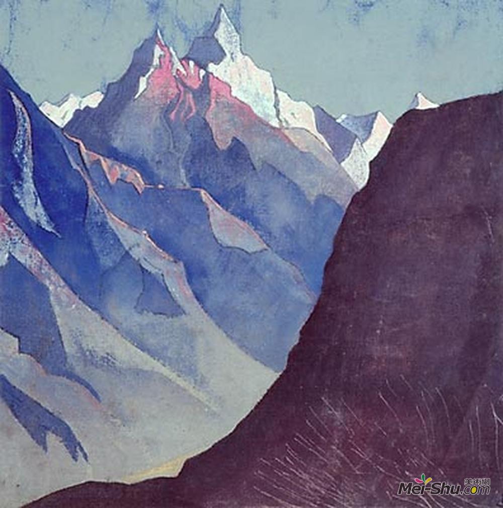 尼古拉斯·罗瑞奇(Nicholas Roerich)高清作品《Mount "M"》