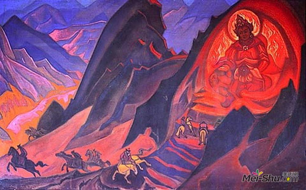 尼古拉斯·罗瑞奇(Nicholas Roerich)高清作品《Order of Rigden Jyepo》