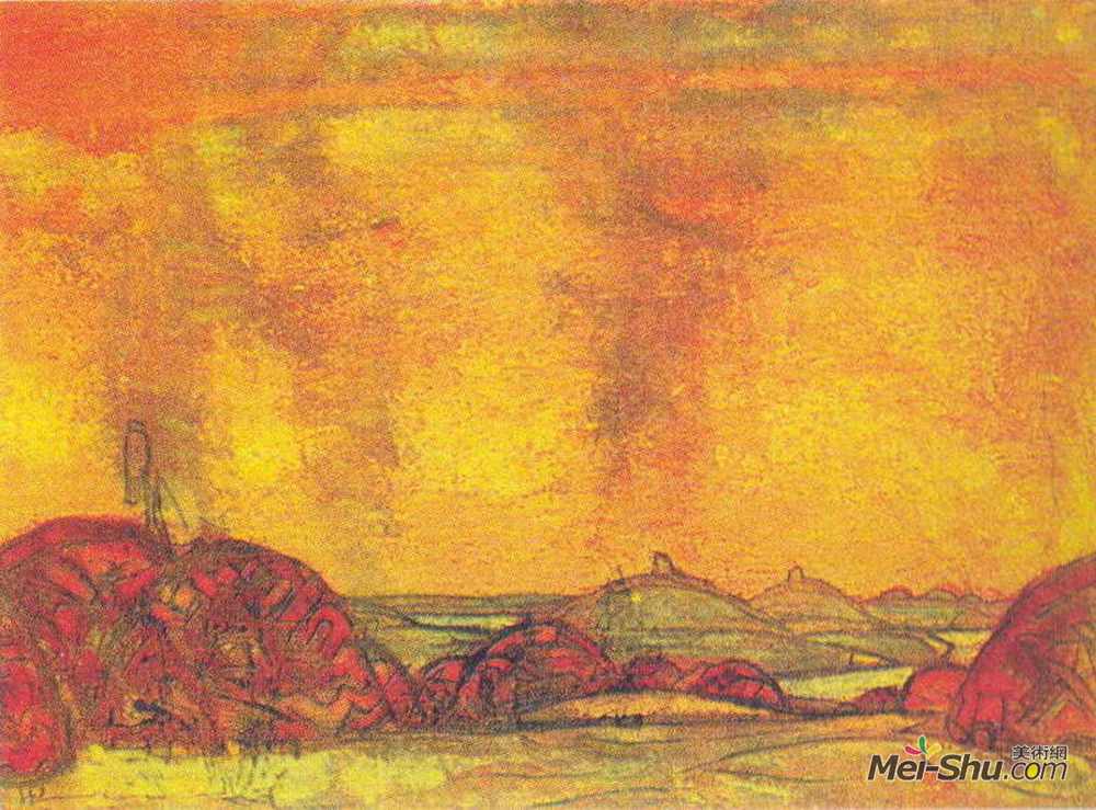 尼古拉斯·罗瑞奇(Nicholas Roerich)高清作品《波洛夫斯坎营》