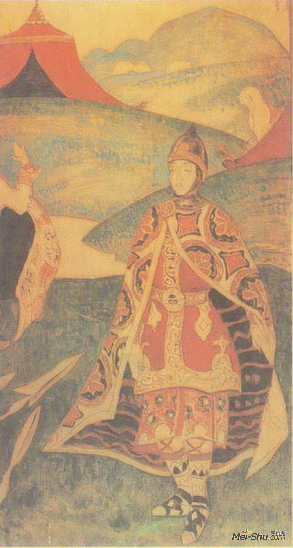 尼古拉斯·罗瑞奇(Nicholas Roerich)高清作品《俄罗斯战士》