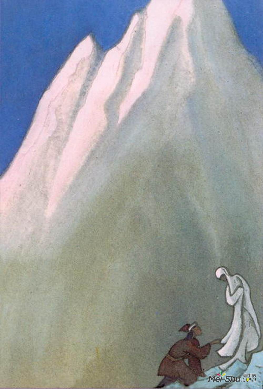 尼古拉斯·罗瑞奇(Nicholas Roerich)高清作品《领导的她》