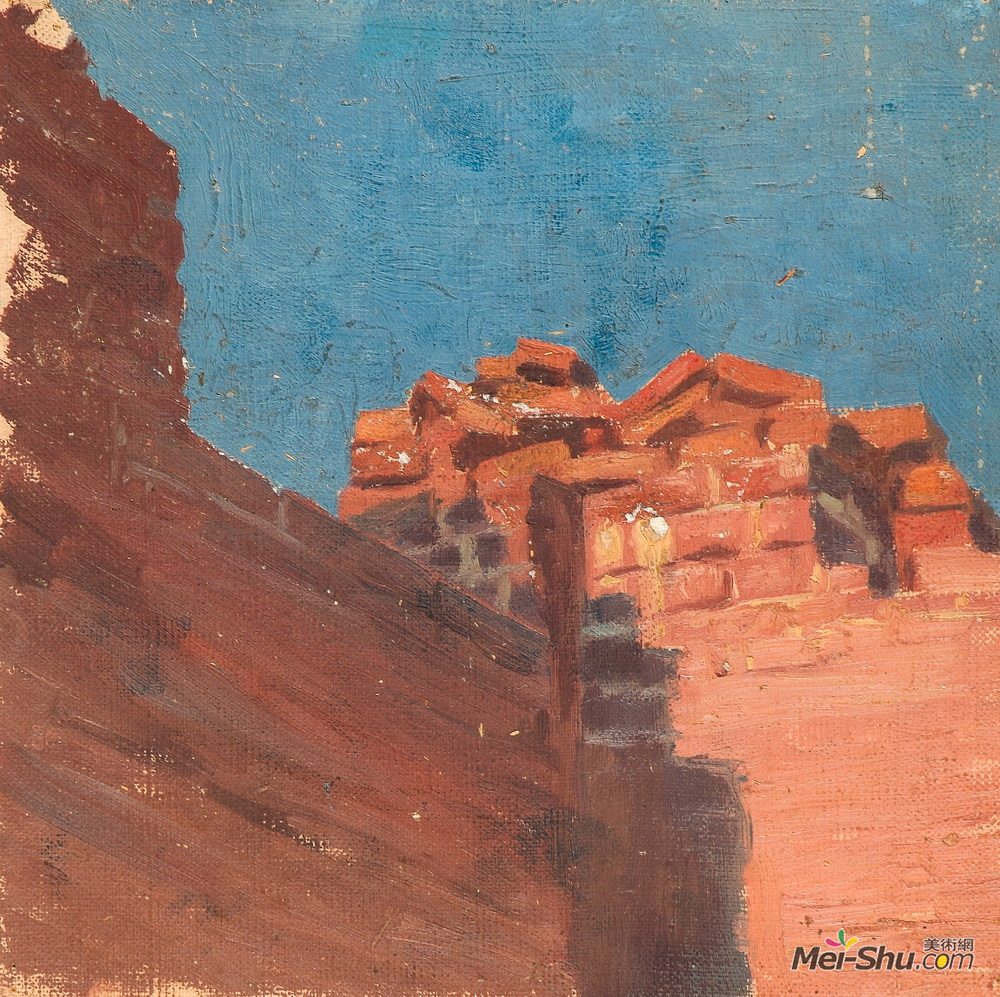 尼古拉斯·罗瑞奇(Nicholas Roerich)高清作品《墙体研究》