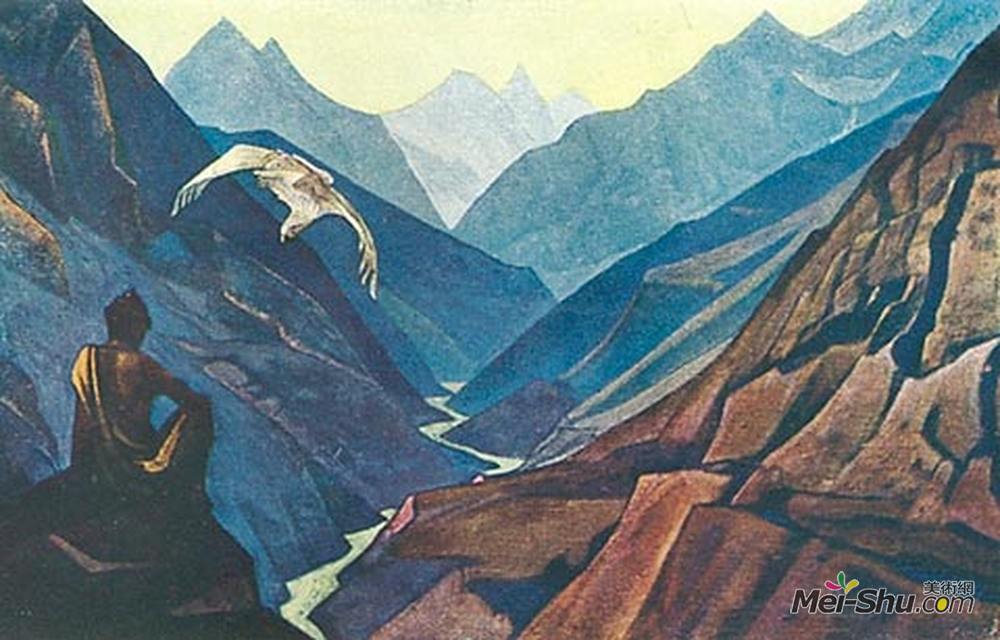 尼古拉斯·罗瑞奇(Nicholas Roerich)高清作品《教师令》