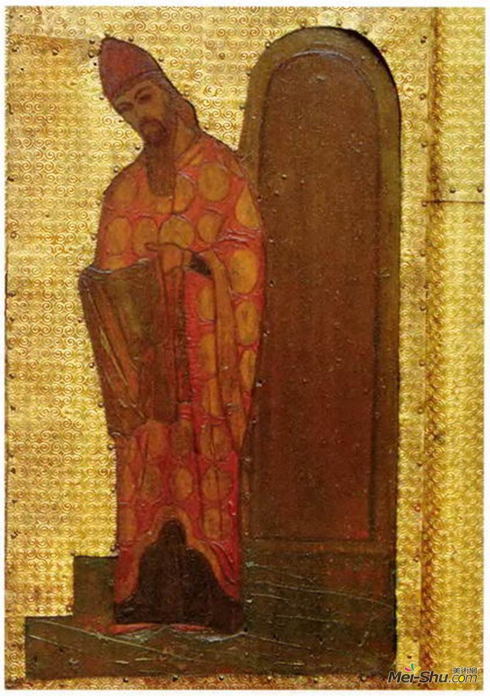 尼古拉斯·罗瑞奇(Nicholas Roerich)高清作品《维珍假期。在圣殿中介绍处女。?》