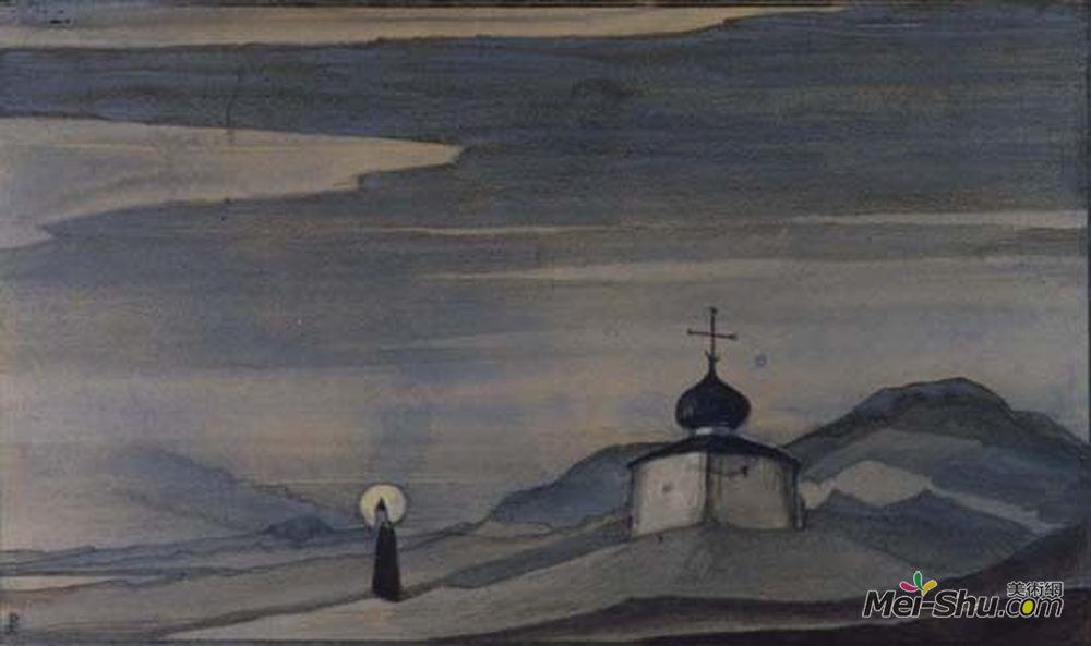 尼古拉斯·罗瑞奇(Nicholas Roerich)高清作品《无题》