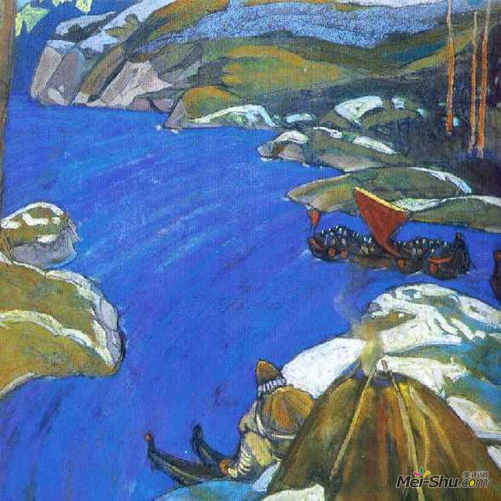 尼古拉斯·罗瑞奇(Nicholas Roerich)高清作品《瓦朗吉方式》