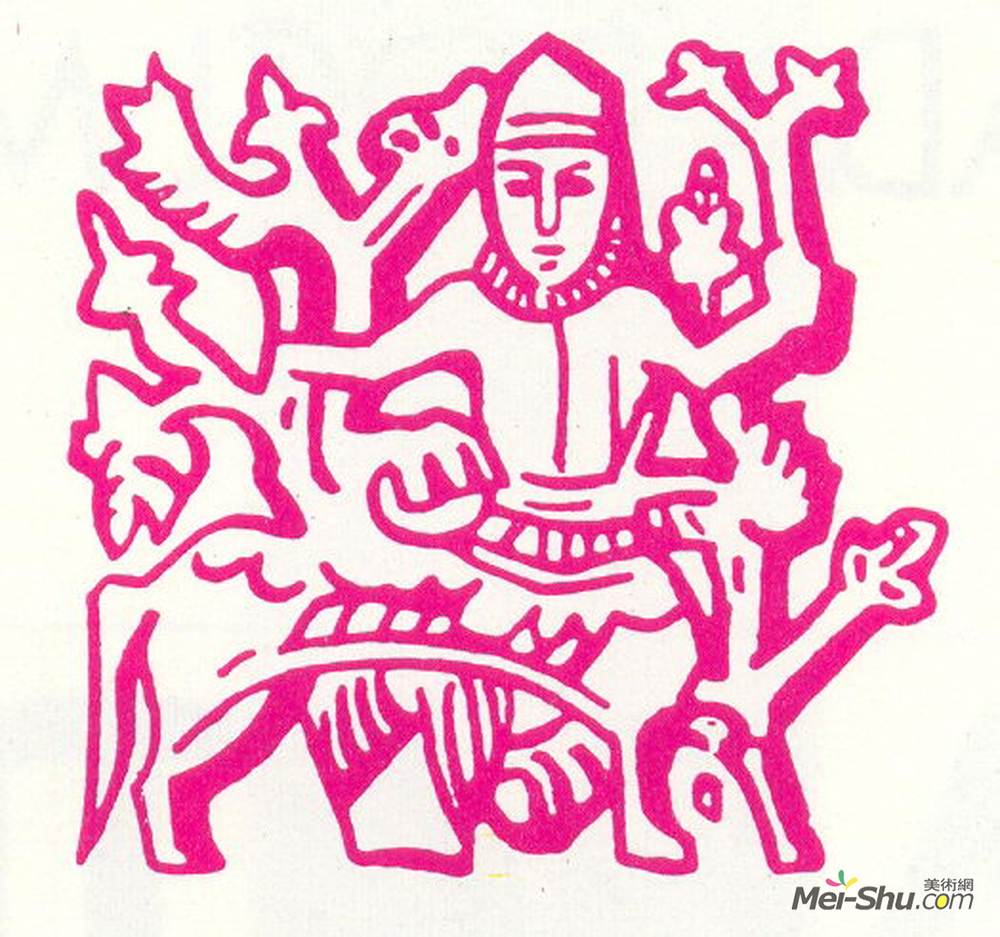 尼古拉斯·罗瑞奇(Nicholas Roerich)高清作品《Vignette for book "N. K. Roerich"》