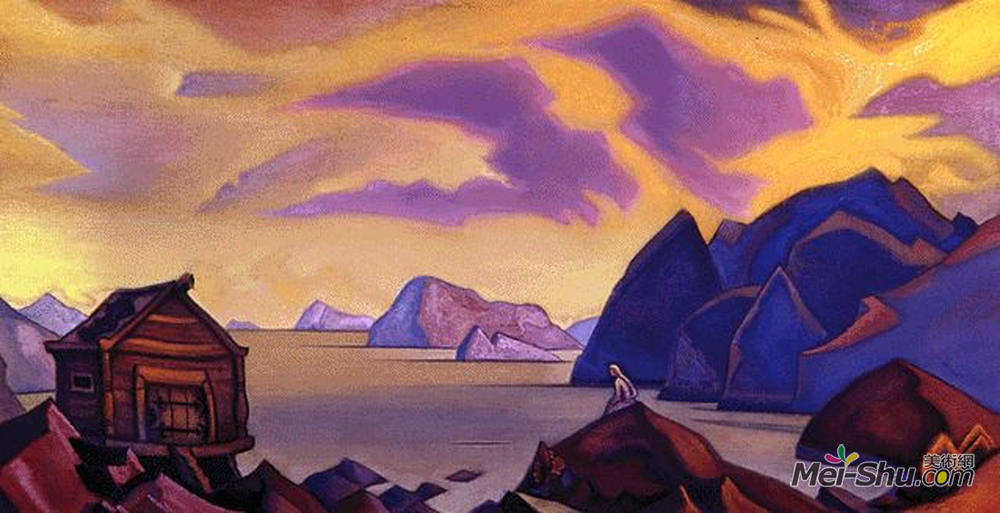 尼古拉斯·罗瑞奇(Nicholas Roerich)高清作品《等待》