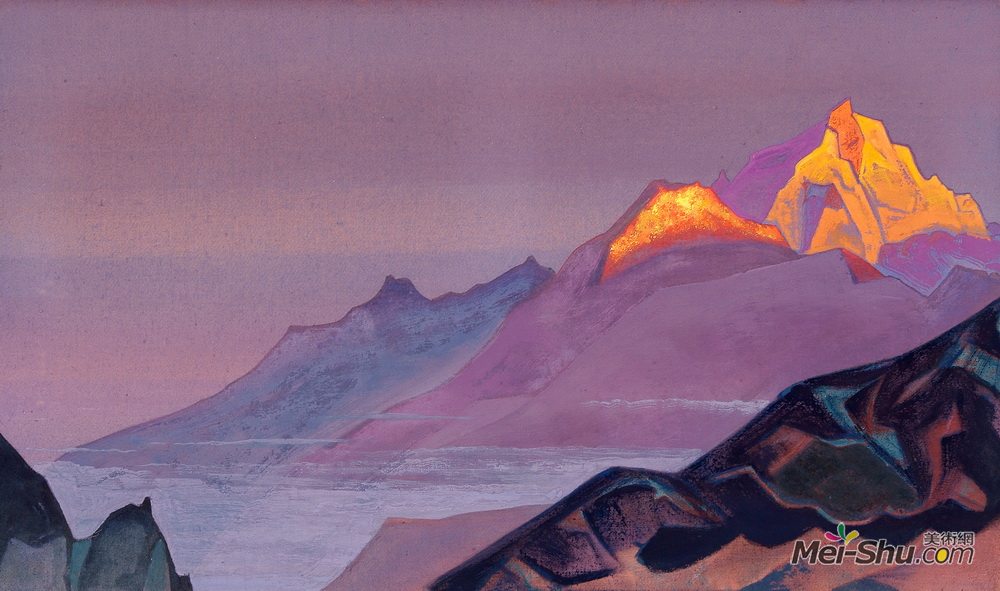 尼古拉斯·罗瑞奇(Nicholas Roerich)高清作品《Way to Shambala》