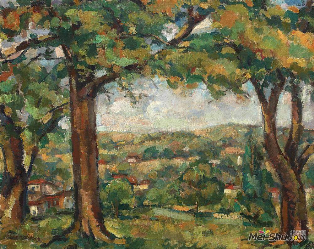 尼古拉·达拉斯库(Nicolae Darascu)高清作品《阿尔吉风景画》