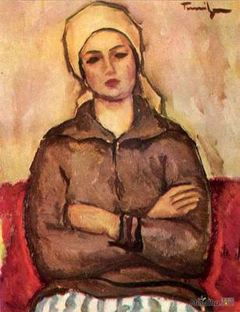 尼古拉托尼扎(Nicolae Tonitza)高清作品《女工》