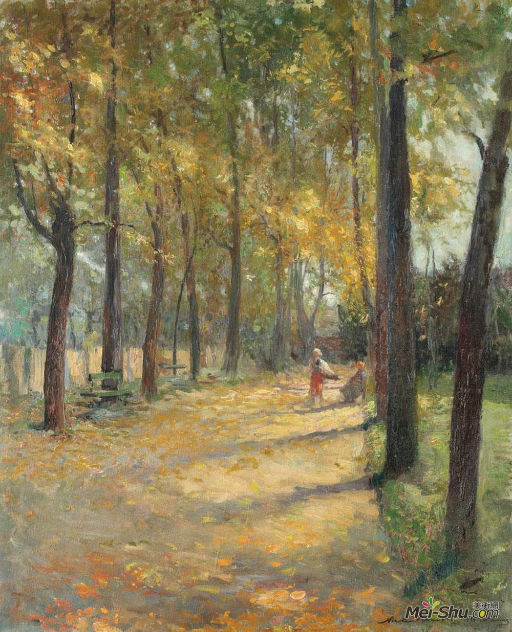尼古拉·佛蒙特(Nicolae Vermont)高清作品《在公园里散步》