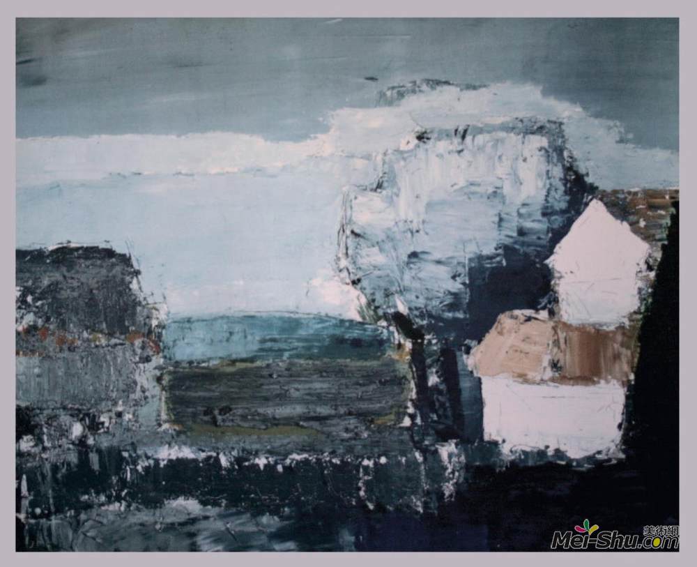 尼古拉·德·斯塔埃尔(Nicolas de Staël)高清作品《Paysage m&éditerran&éen》