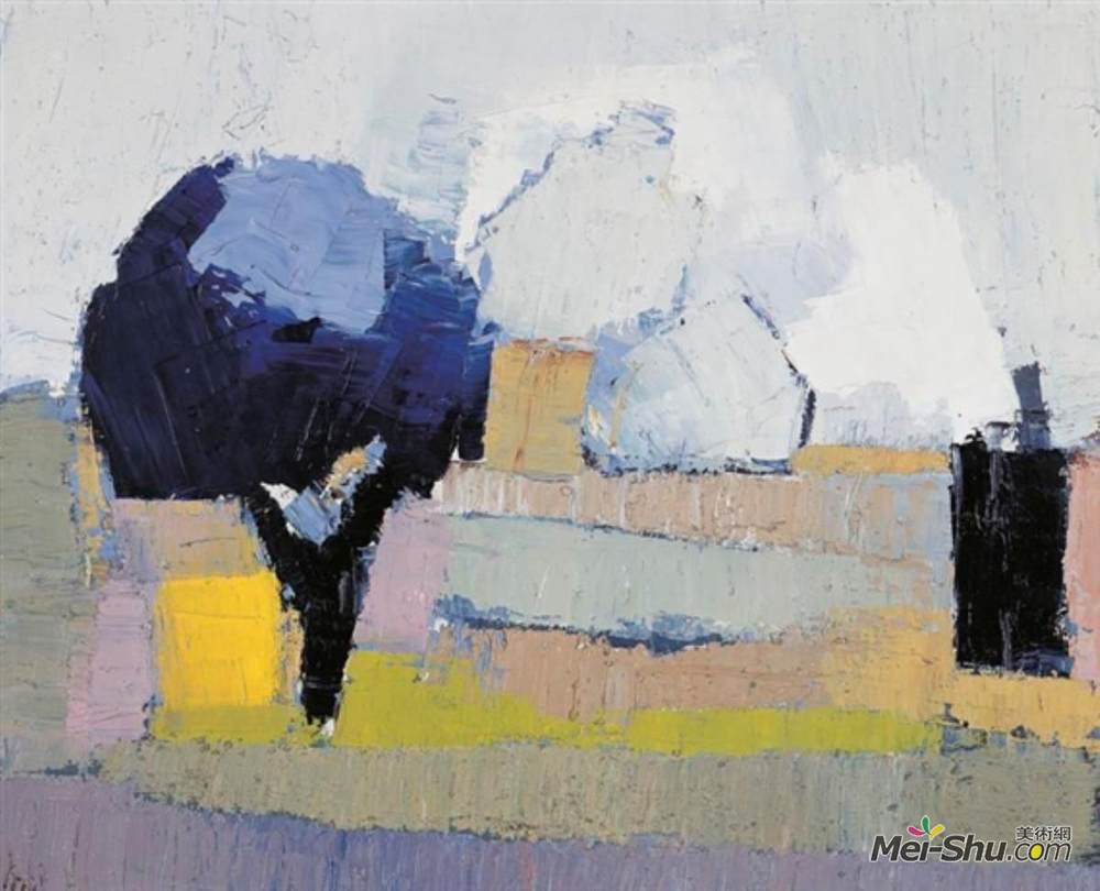 尼古拉·德·斯塔埃尔(Nicolas de Staël)高清作品《普罗旺斯工资》