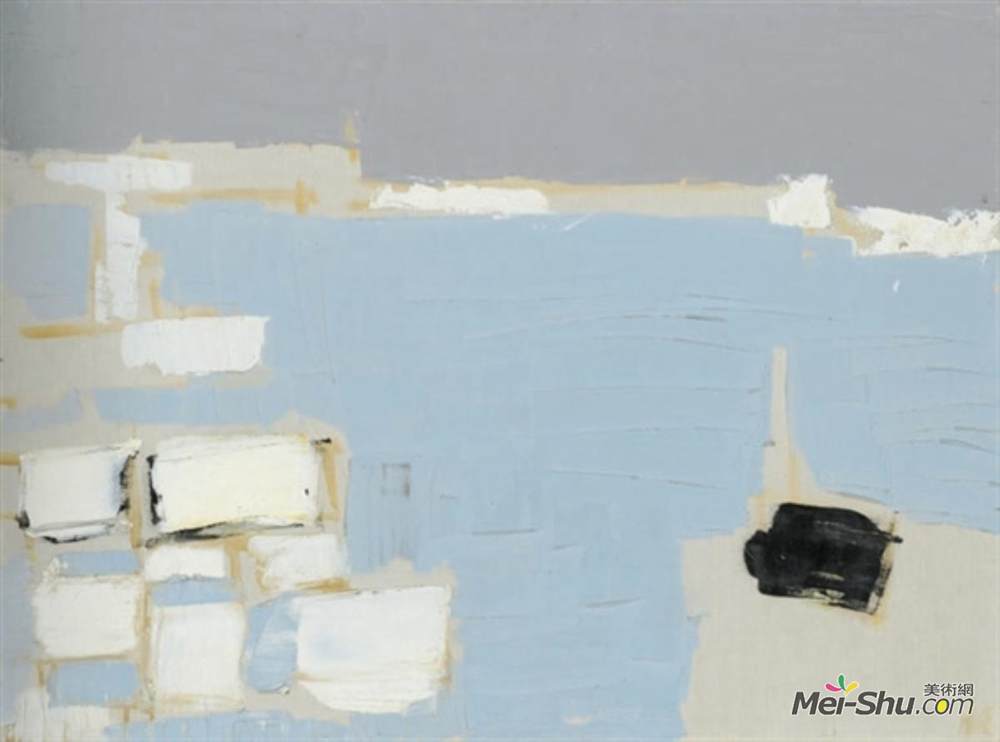 尼古拉·德·斯塔埃尔(Nicolas de Staël)高清作品《雪下马赛》