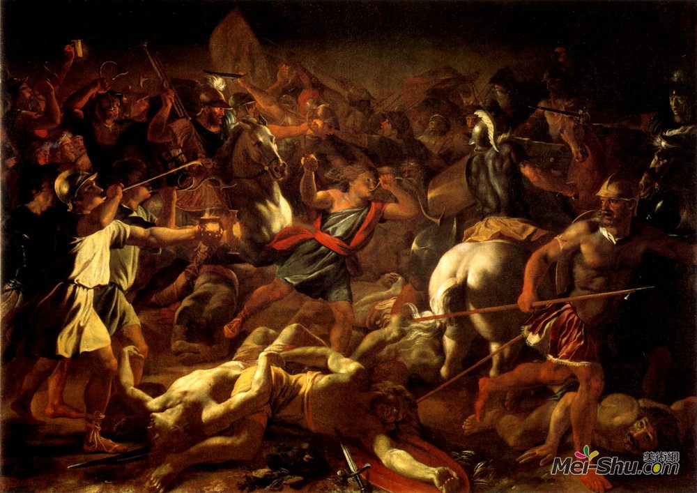 尼古拉斯·普桑(Nicolas Poussin)高清作品《基甸与米甸人之战》