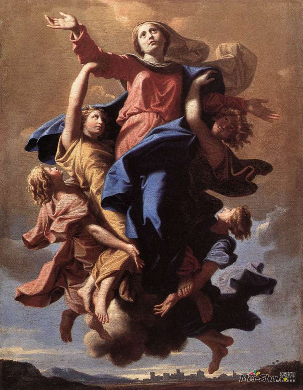 尼古拉斯·普桑(Nicolas Poussin)高清作品《圣母升天》