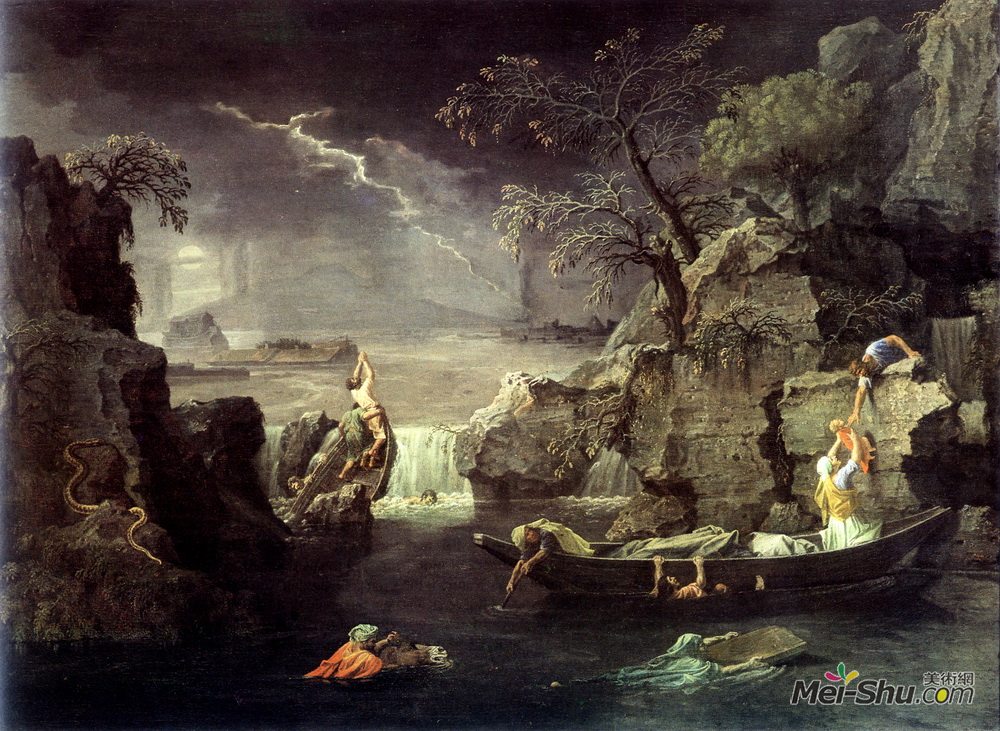尼古拉斯·普桑(Nicolas Poussin)高清作品《冬季（洪水）》