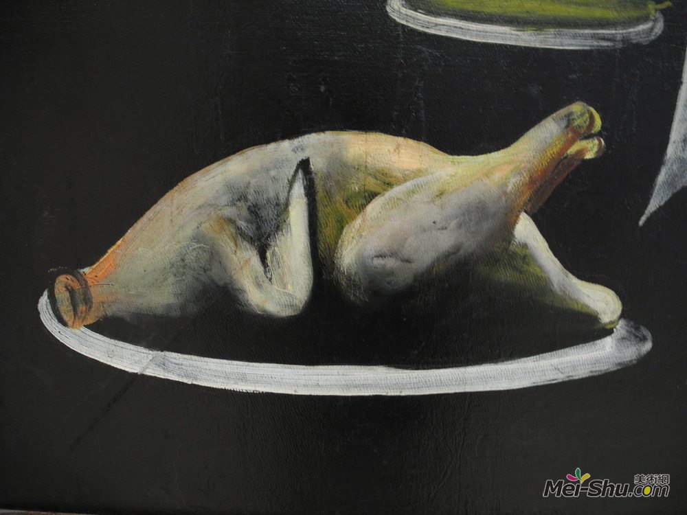 皮罗斯马尼(Niko Pirosmani)高清作品《静物（细节）》