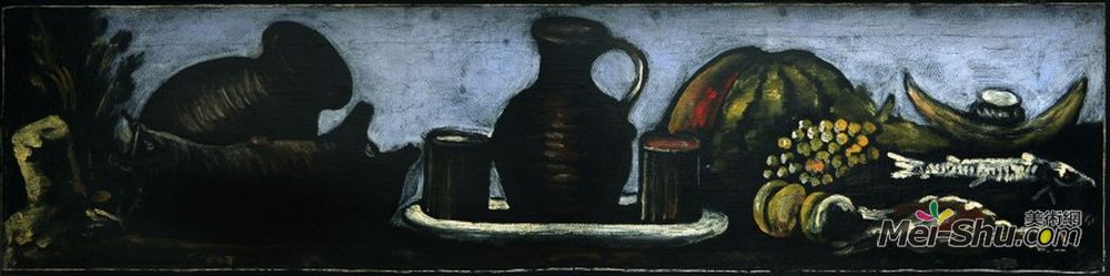 皮罗斯马尼(Niko Pirosmani)高清作品《静物》