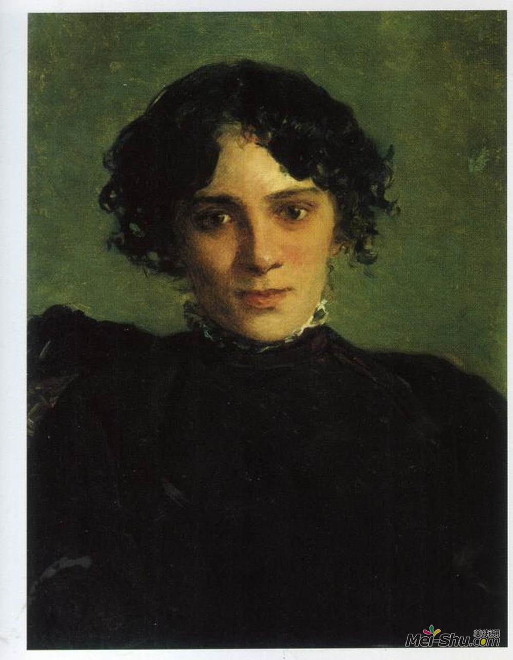 尼古拉格(Nikolai Ge)高清作品《Portrait of Maria Gabayeva》