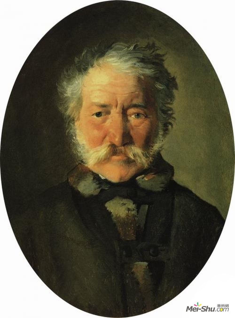 尼古拉格(Nikolai Ge)高清作品《Portrait of Piotr Zabela》
