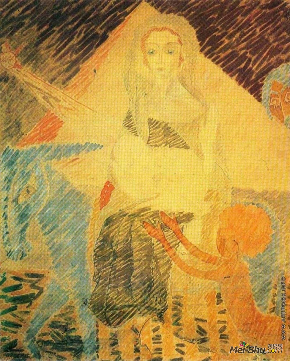 尼古拉伊万诺维奇库林(Nikolai Kulbin)高清作品《飞往埃及的航班》