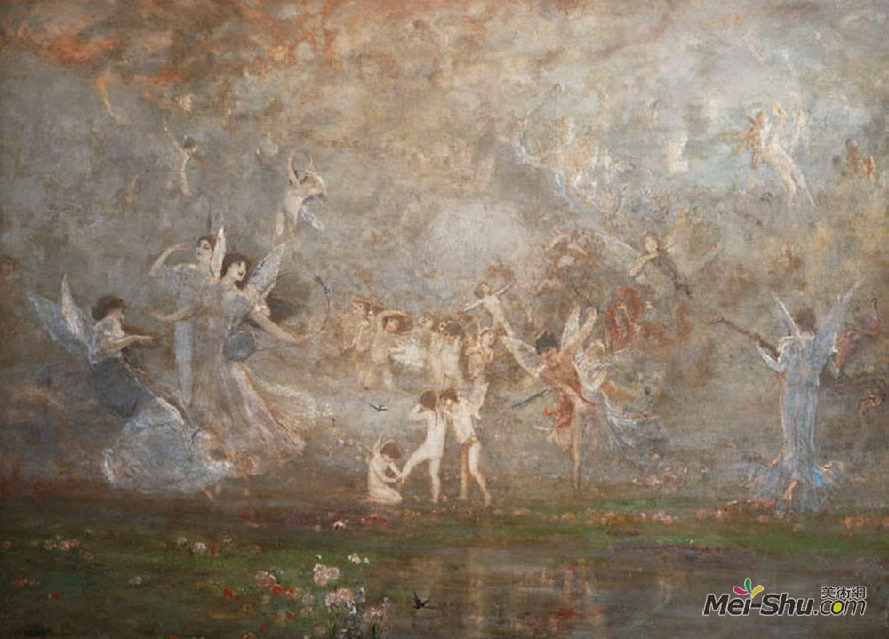 尼古拉斯·吉热斯(Nikolaos Gyzis)高清作品《春天交响曲》